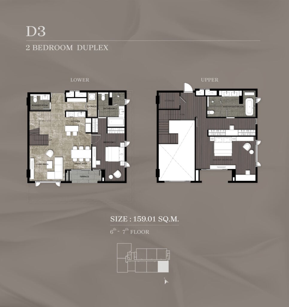 Nivati Thonglor 23 2 Bedroom Duplex D3