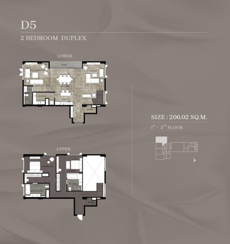 Nivati Thonglor 23 2 Bedroom Duplex D5