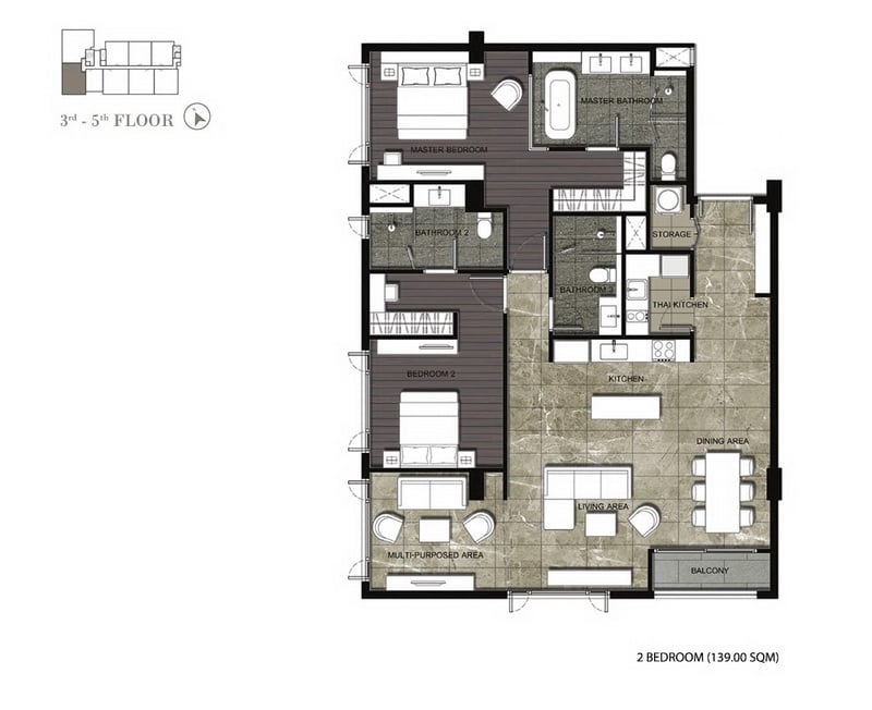 Nivati Thonglor 23 2 bedroom 139.00 sqm.