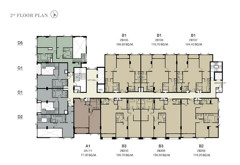 Nivati Thonglor 23 2nd floor plan