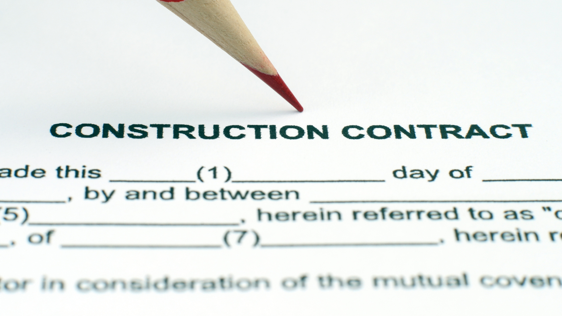 Building with Confidence: Essential Considerations for a Construction Contract
