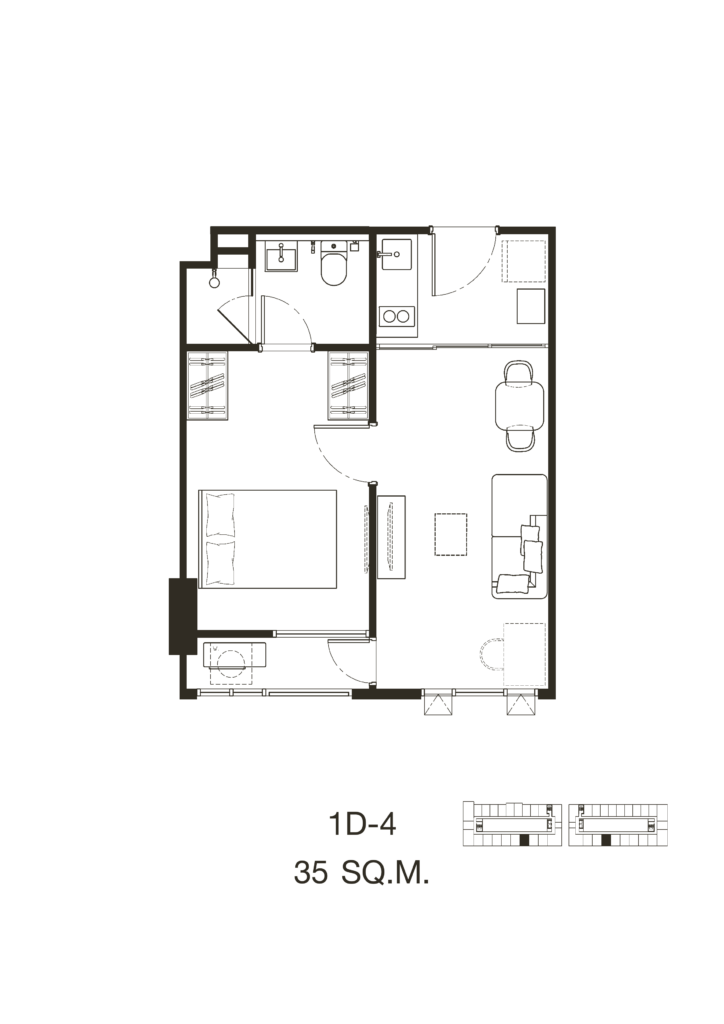 Quintara Phume Sukhumvit 39 1 bedroom 1D-4