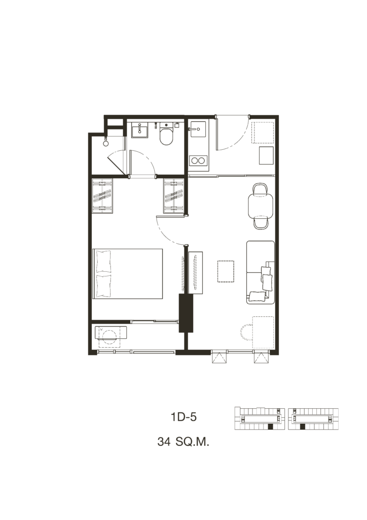 Quintara Phume Sukhumvit 39 1 bedroom 1D-5