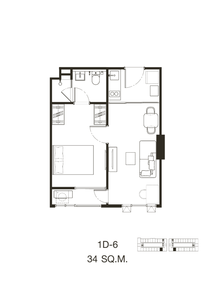 Quintara Phume Sukhumvit 39 1 bedroom 1D-6