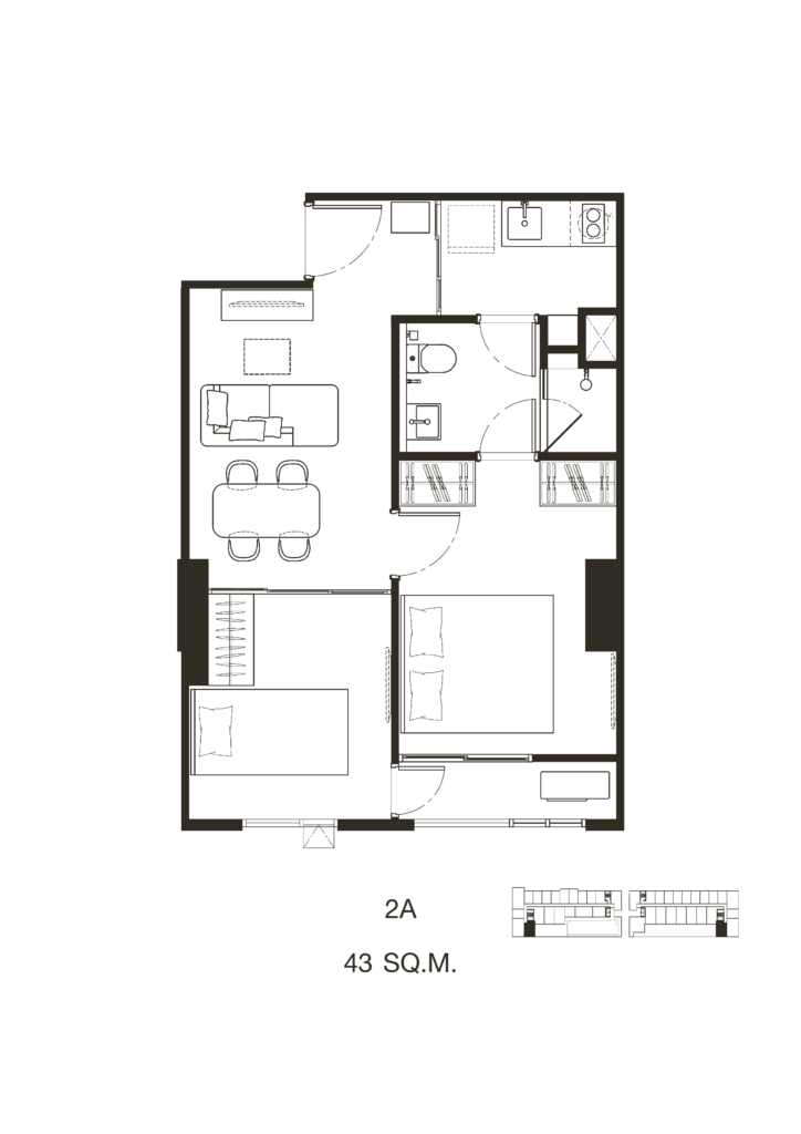 Quintara Phume Sukhumvit 39 2 bedrooms 2A