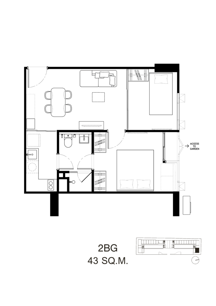 Quintara Phume Sukhumvit 39 2 bedrooms 2BG