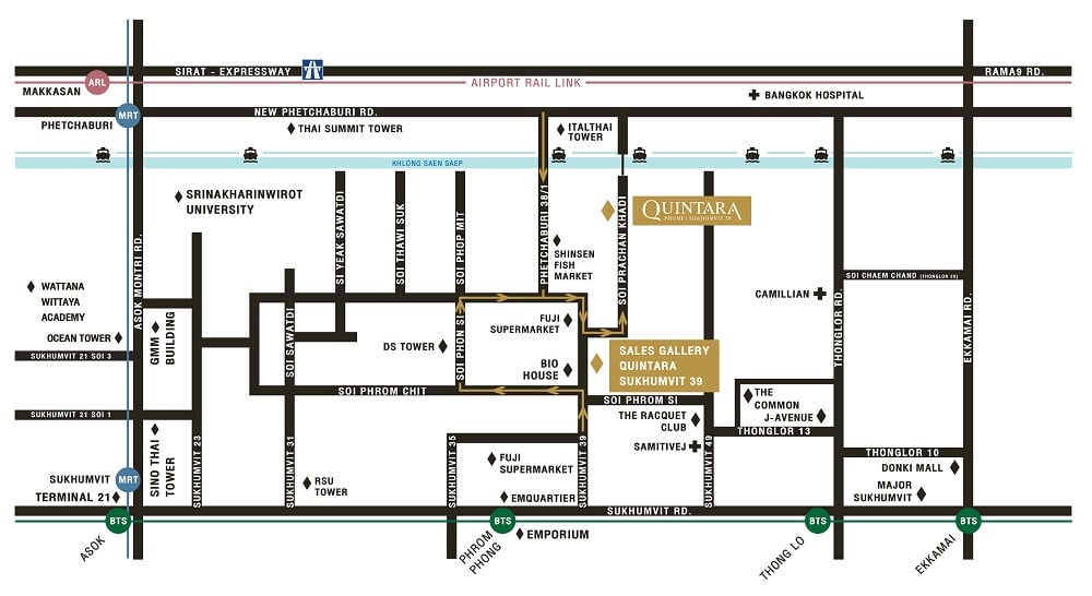 Quintara Phume Sukhumvit 39 map