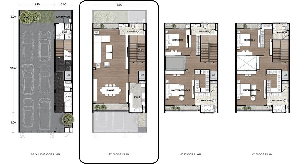 Noble Curve OCTA 2nd floor plan