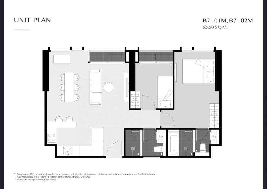 Park Origin Thonglor 2 Bedrooms B7-01M, B7-02M