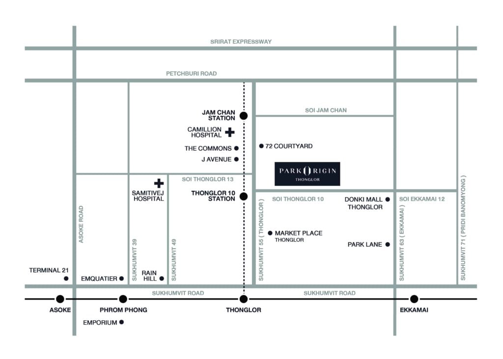 Park Origin Thonglor Map