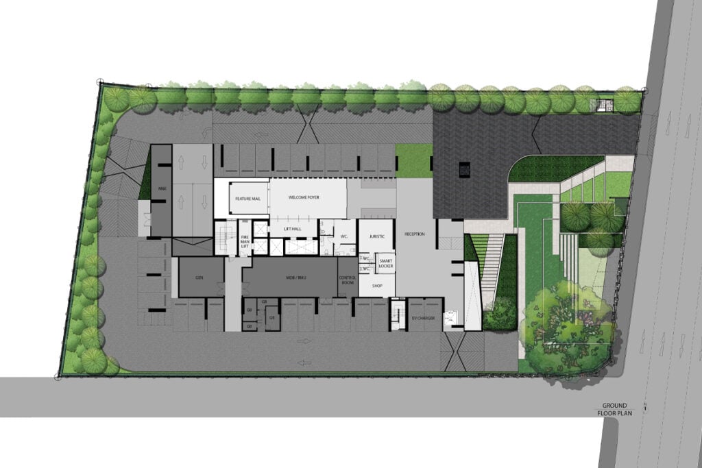 Rhythm Ekkamai Estate 1st floor plan